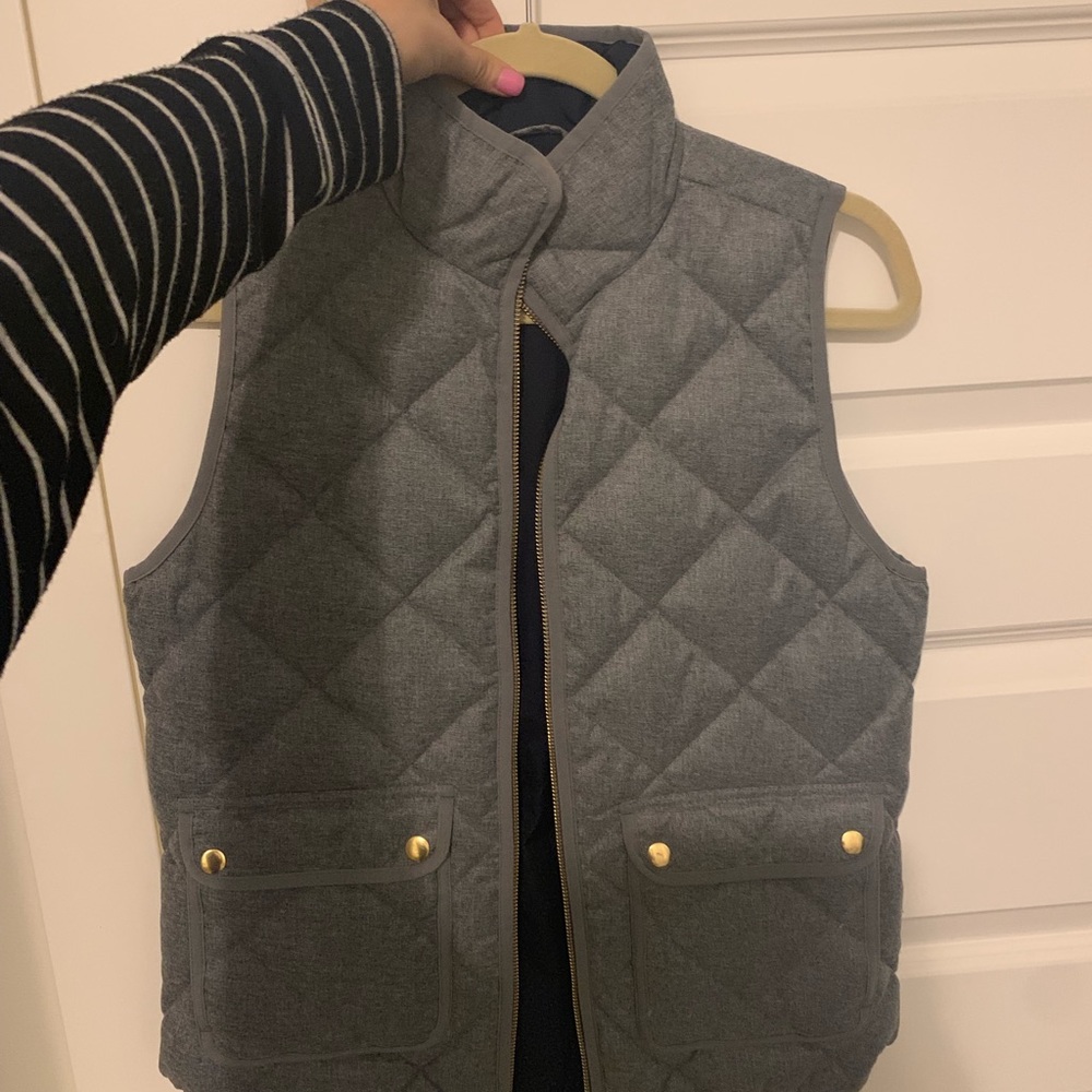 JCREW GRAY VEST